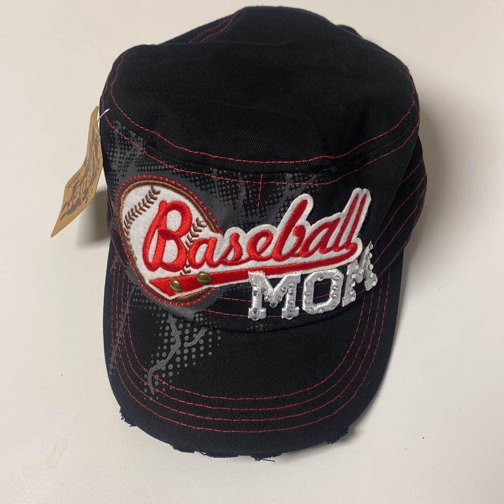 Leader Original Vintage Baseball Mom Face Cap